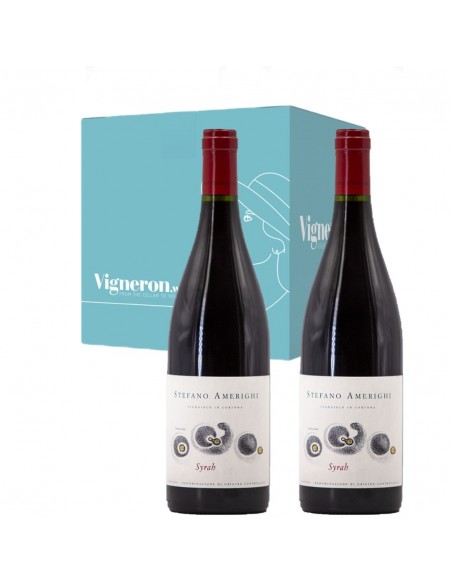 Syrah nel bicchiere -  3 bottiglie - Stefano Amerighi