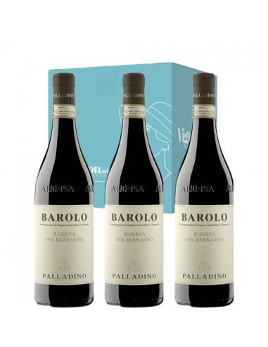 Verticale Barolo Riserva San Bernardo 2012, 2013, 2015 DOCG - 3 bottiglie - Palladino box